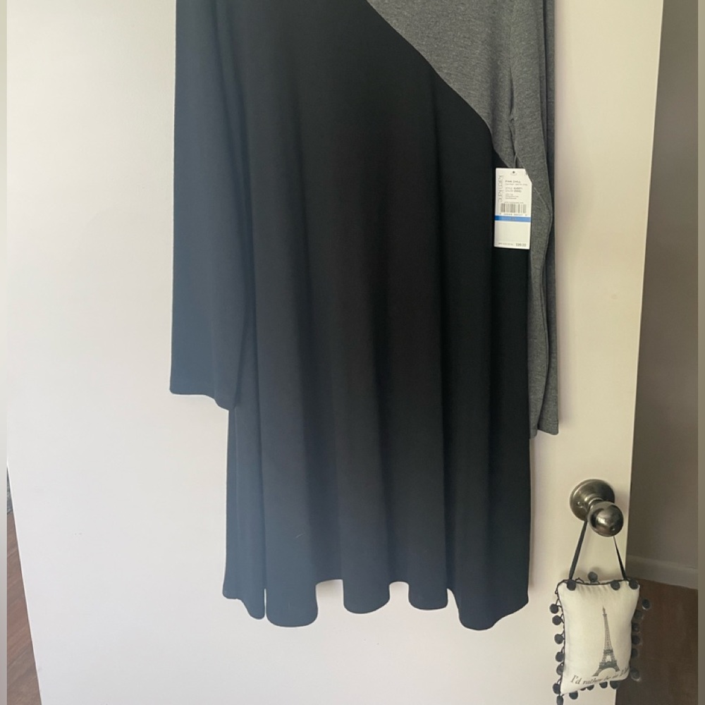 Karen Kane dress black and grey knee length